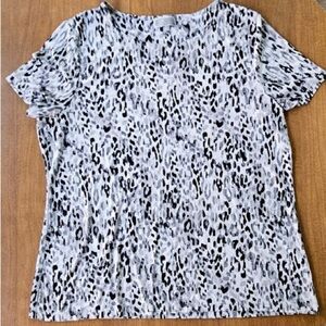 JM Collection Monochrome Patterned Blouse